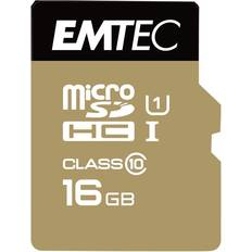 Emtec Hukommelseskort & USB Stik Emtec Gold+ MicroSDHC Class 10 16GB