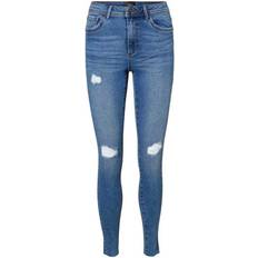 Vero Moda Jeans Vero Moda Tanya Normal Waist Skinny Fit Jeans - Blue/Medium Blue Denim