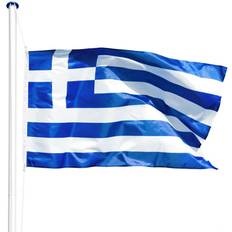 Tectake Flagstænger tectake flagstang - Grækenland 5.6m