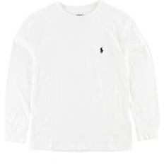 Ralph Lauren T-shirts Børnetøj Ralph Lauren Logo Long Sleeve Tee - White (323708456002)