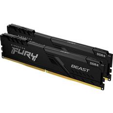 32 GB - 3200 MHz - DDR4 RAM Kingston Fury Beast Black DDR4 3200MHz 2x16GB (KF432C16BB1K2/32)