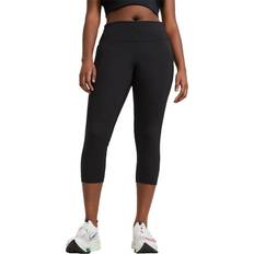 Nike Dame Tights Nike Fast Mid-Rise Crop Running Plus Size Leggings Women - Black