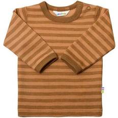 Lange ærmer - Polyamid T-shirts Joha T-shirt - Brown with Stripes (16243-246-7061)