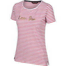 18 - Stribede Overdele Regatta Women's Olwyn Striped Carpe Diem T-Shirt - True Red