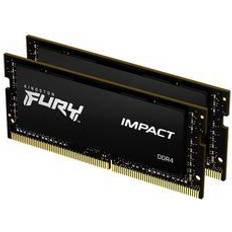 2666 MHz - 32 GB - SO-DIMM DDR4 RAM Kingston Fury Impact SO-DIMM DDR4 2666MHz 2x16GB (KF426S15IB1K2/32)