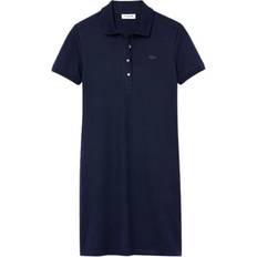 16 - Skjortekrave Kjoler Lacoste Women's Stretch Cotton Piqué Polo Dress - Navy Blue