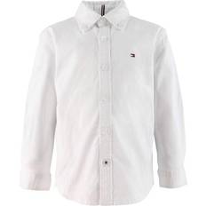 152 - Lange ærmer Skjorter Tommy Hilfiger Boy's Stretch Oxford Shirt - White (KB0KB06964YBR-YBR)