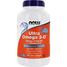 Now Foods D-vitaminer Fedtsyrer Now Foods Ultra Omega 3D 180 stk