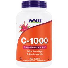 Now Foods C-vitaminer Vitaminer & Mineraler Now Foods C 1000 with Rose Hips & Bioflavonoids 250 stk