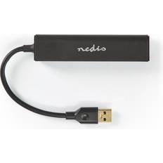Kabeladaptere - Sort - USB A-USB A Kabler Nedis USB A-4USB A Adapter