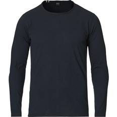 Replay Rund hals Overdele Replay Long Sleeved Raw Cut T-shirt - Midnight Blue