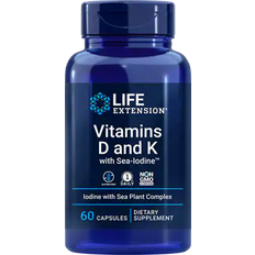 Life Extension Vitamins D and K with Sea-Iodine 60 stk