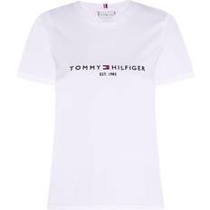 Tommy Hilfiger 12 - Dame Overdele Tommy Hilfiger Heritage Hilfiger Cnk Tee - White