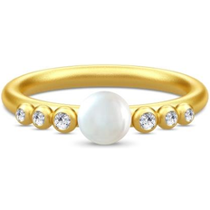 Julie Sandlau Perler Ringe Julie Sandlau Perla Ring - Gold/Pearl/Transparent