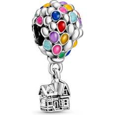 Pandora Sølv Charms & Vedhæng Pandora Disney Pixar's Up House & Balloons Charm - Silver/Multicolour