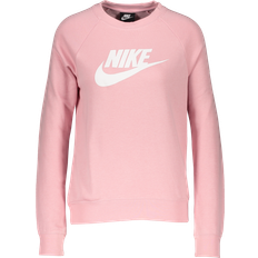Nike 44 - Dame - Sweatshirts Sweatere Nike Sportswear Essential Fleece Crew Sweatshirt - Pink Glaze/ White