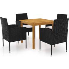 vidaXL 3067741 Havemøbelsæt, 1 borde inkl. 4 stole