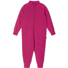 Reima 24-36M Fleece heldragter Reima Toddlers' Wool All in One Parvin - Cranberry Pink (516483-3600)