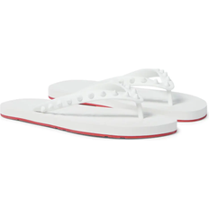 Christian Louboutin 5 Klipklappere Christian Louboutin Loubi Flip Donna Flat - White