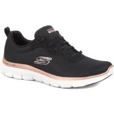 Skechers Syntetisk Sko Skechers Flex Appeal 4.0 W - Black Rose Gold