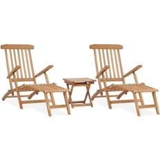 Lounger - Teak Havestole vidaXL 3059959 2-pack