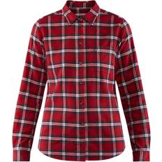 Dame - Ternede - XS Skjorter Fjällräven Övik Flannel Shirt W - Deep Red