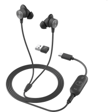 3,5 mm - In-Ear - Sort Høretelefoner Logitech Zone Wired Earbuds