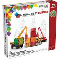 Plastlegetøj Byggelegetøj Magna-Tiles Clear Colors Builder 32pcs