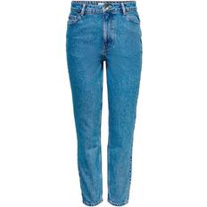 Only 32 Jeans Only Jagger Life High Ankle Mom Jeans - Blue/Medium Blue Denim