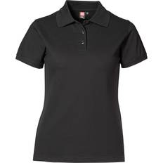 Bomuld - Slids Polotrøjer ID Ladies Stretch Polo Shirt - Black