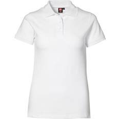 Bomuld - Slids Polotrøjer ID Ladies Stretch Polo Shirt - White