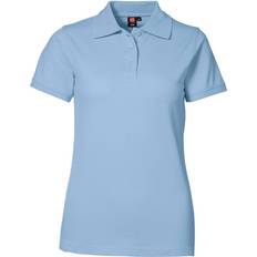 Bomuld - Slids Polotrøjer ID Ladies Stretch Polo Shirt - Light Blue