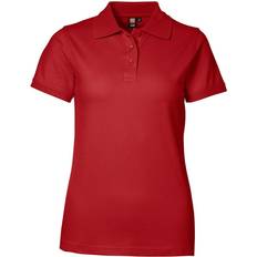 Elastan/Lycra/Spandex - Rød Polotrøjer ID Ladies Stretch Polo Shirt - Red
