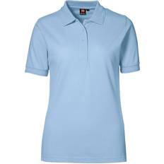 Blå - Dame Polotrøjer ID Ladies Pro Wear Polo Shirt - Light Blue