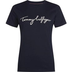 Tommy Hilfiger 14 T-shirts & Toppe Tommy Hilfiger Heritage Crew Neck Logo T-shirt - Midnight