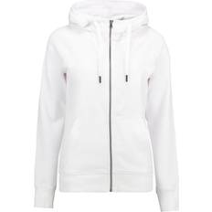 Hvid - M Sweatere ID Core Full Zip Ladies Hoodie - White