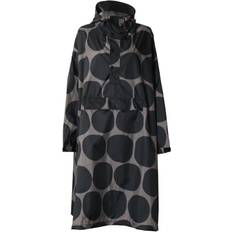 Rainkiss Rain Poncho Unisex - Black Polka