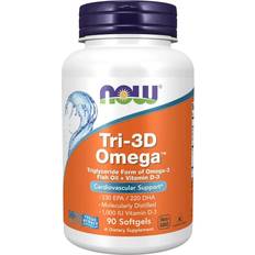 Now Foods D-vitaminer Fedtsyrer Now Foods Tri 3D Omega 90 stk