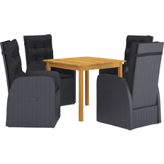 vidaXL 3067719 Havemøbelsæt, 1 borde inkl. 4 stole