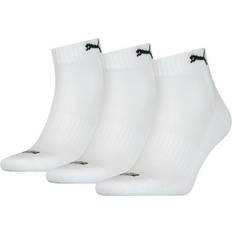 Puma Unisex Tøj Puma Unisex Cushioned Quarter Socks 3-pack - White