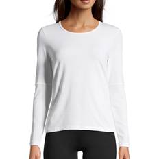 14 - Meshdetaljer T-shirts Casall Essential Mesh Detail Long Sleeve - White