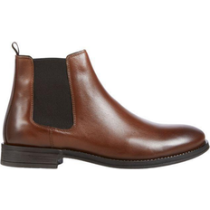 Jack & Jones Herre Støvler Jack & Jones Inspired Leather Boots - Brown/Cognac