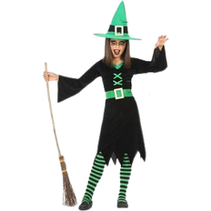 Th3 Party Witch Costume for children Green