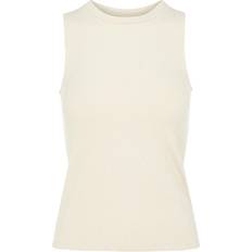 Object 34 T-shirts & Toppe Object Jamie Round Neck Sleeveless Top - Sandshell