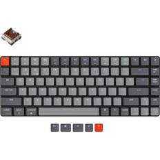 Keychron Gaming tastatur - Mekanisk - Trådløs Tastaturer Keychron K3 Wireless RGB V2 Brown Optical (Nordic)