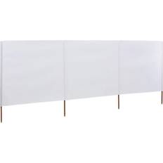 Træ Sidemarkiser vidaXL 3-panel Wind Screen