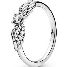 Pandora Ringe Pandora Sparkling Angel Wings Ring - Silver/Transparent