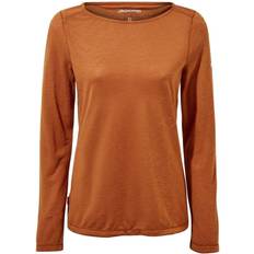 Craghoppers Dame T-shirts Craghoppers NosiLife Erin Long Sleeved Top - Toasted Pecan