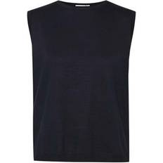 Blå - Dame - Viskose Sweatere Saint Tropez Mila Vest - Blue Deep