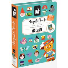Janod Babylegetøj Janod Magnetic jigsaw The world of fairy tales Magnetibook 3-8 years old